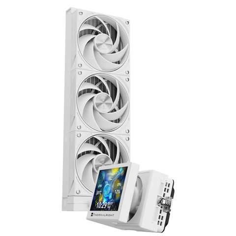 Thermalright Stream 360 Refroidisseur liquide pour processeur, écran LCD 3,5 avec ventilateur magnétique intégré, résolution 640 x 480