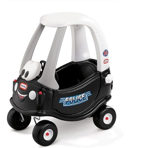 Little Tikes Voiture à bascule Cozy Coupe Police avec plancher amovible