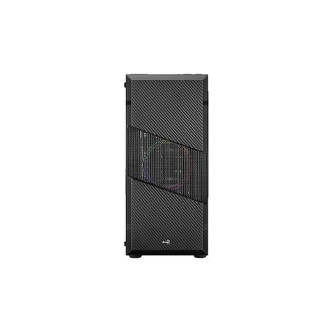 AeroCool Boîtier Pc Menace Saturn Frgb Noir Verre Trempé
