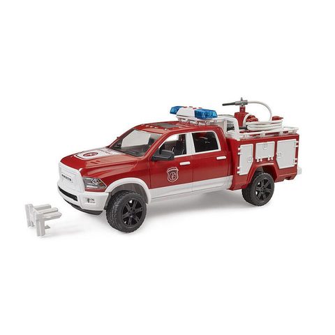 Bruder Camion De Pompiers Brother Ram 2500 Avec Lumieres Et Son, Modele 4001702025441