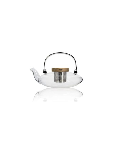 Ogo Living Théière En Verre Avec Couvercle En Bois D'acacia 500ml Sophia