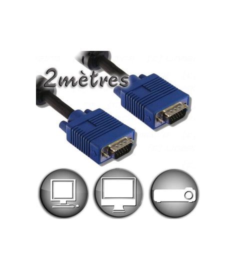 Lineaire Câble Vga Hd15 Mâle / Mâle - 2m