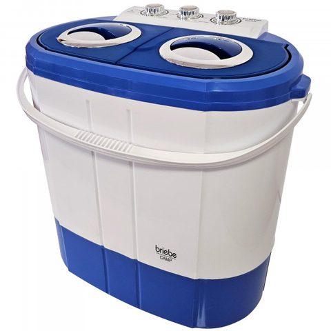 Briebe Lave Linge Charge Par Dessus 43088 3kg Technologie De Convertisseur Bleu, Blanc 54x35x57cm