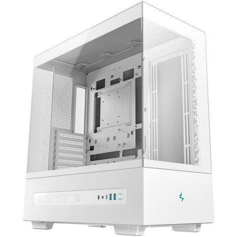 Deepcool Boîtier tour ATX CH690 avec fenêtre latérale, écran LCD, extension USB-C, 8 emplacements