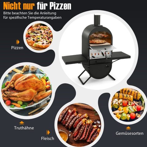 Northix Four pizza extérieur grill acier inoxydable
