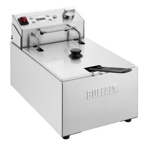 Buffalo Friteuse Professionnelle Electrique à Poser avec Minuterie 5 Litres