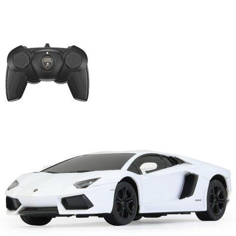 Jamara Voiture Télécommandée Lamborghini Aventador 1:24 2,4 Ghz Blanc Plastique
