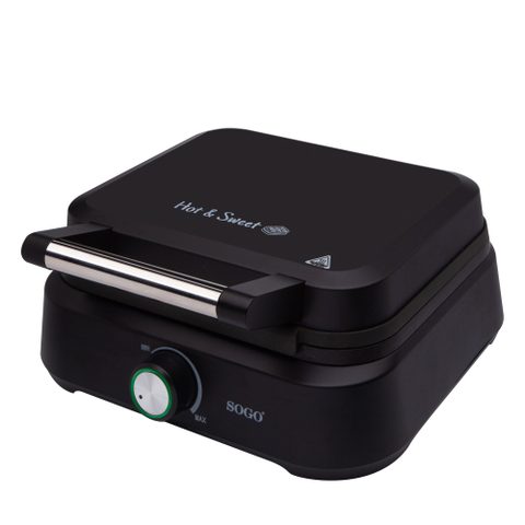Sogo Waf-ss-7235 Moule À Gauffres 2 Gauffre(s) 1500 W Noir, Acier Inoxydable