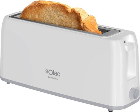 Solac Grille-pain Blanc Fente Longue 800W