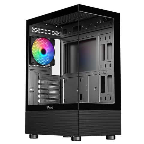 ITek SHOWBUI 33B - Tour ATX - Ventilateur ARGB 12 cm - Verre Trempé