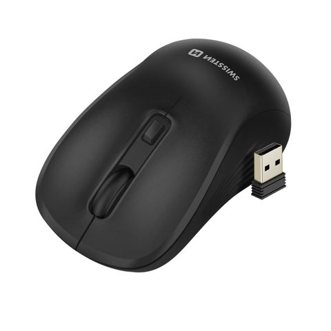 Swissten Souris Sans Fil Bureautique pour PC et Mac avec DPI Réglable