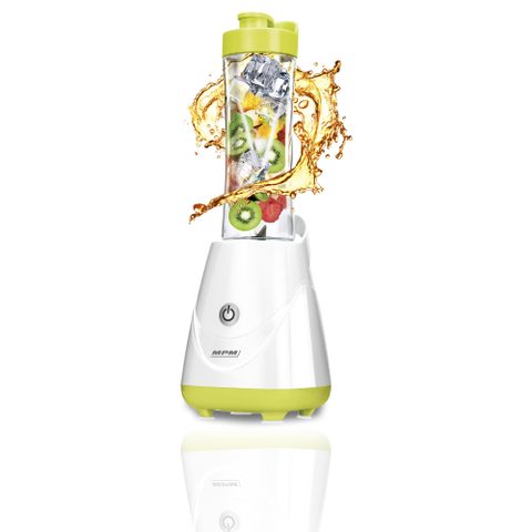 Mpm Smoothie Blender, mélangeur personnel avec 2 bouteilles de 600 ml, sans BPA, 250W