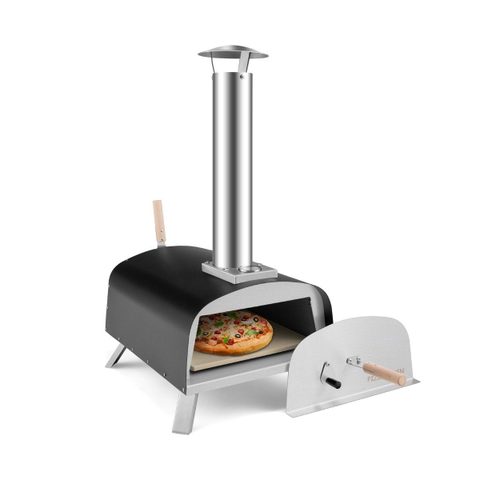 Northix Four à pizza portable à bois avec pierre 330 mm