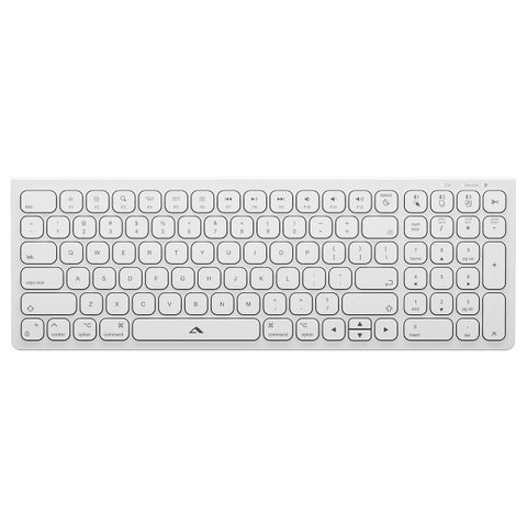 Brand Clavier Sans Fil Azerty Rechargeable Usb-c Modèle Echelon 109 Touches Compact Blanc A-logic
