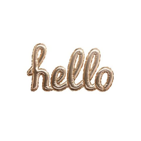 Atmosphera Sticker Ballon "hello" 22x40cm