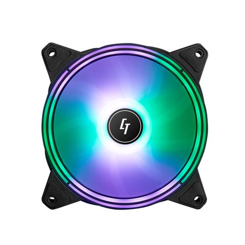Chieftec Nf-1225rgb Système De Refroidissement D’ordinateur Boitier Pc Ventilateur 12 Cm Noir 1 Pièce(s)