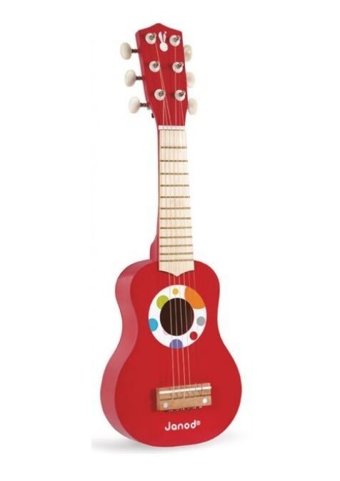 Juratoys-janod Guitare Confetti Ma Premiere Guitare 20,5x7 Cm Multicolor Bois