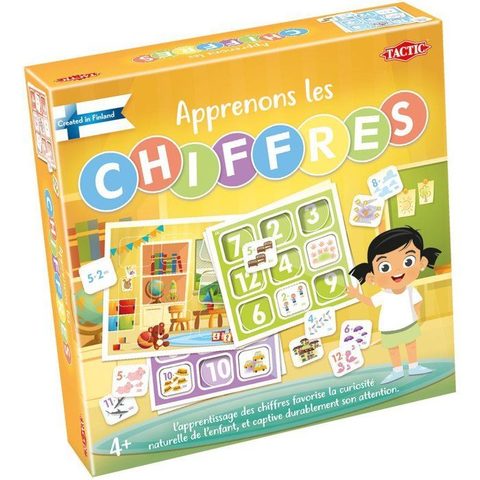 Tactic Apprenons les chiffres - Jeu éducatif - 2 joueurs et plus - Dès 4 ans