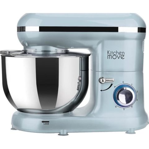 Kitchen Move Robot pâtissier multifonction Dallas 1500w, Bol 5.5L 6 Vitesses + Bouton pulse