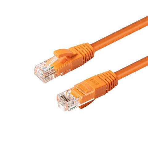 MicroConnect MC-UTP6A02O câble de réseau Orange 2 m Cat6a U/UTP (UTP) Rond