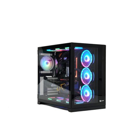Talius Caja Atx gaming Zeus black RGB cristal templado USB 3.0 Bureau
