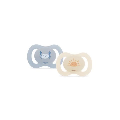 Dodie Duo Sucettes Anatomiques - 0/2 Mois - Crabe