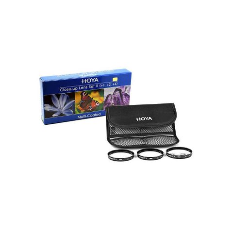 Hoya Close-up Set Ii Lentilles Macro Aluminium Noir 77 Mm