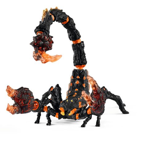 Schleich Scorpion de lave, figurine fantastique avec pieces mobiles et rotatives, jouet monstre pour enfants des 7 ans - 70142