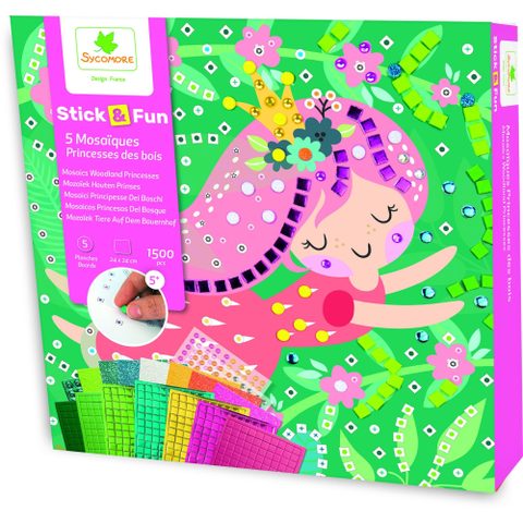 Sycomore Mosaïques - StickN Fun - Princesses des bois - Dès 5 ans