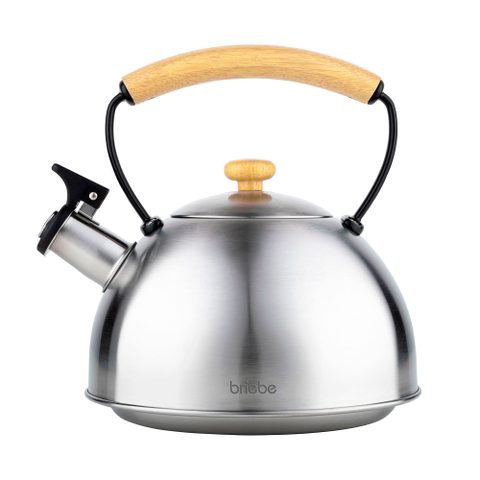 Briebe Bouilloire Wooden 2,3L Induction Rétro Poignée Bois
