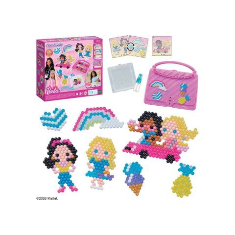 Aquabeads Kit Loisirs Créatifs Barbie Étui Rose 270 X 50 X 240 Mm, 700 Perles