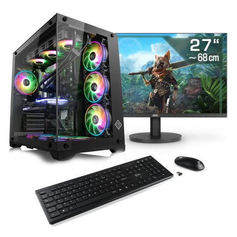 Csl Computer Pc Gaming Csl M12000h, Core Ultra 7 265kf (8x 3900 Mhz), Geforce Rtx 5070 Ti, Ddr5, M.2 Ssd, Windows 11