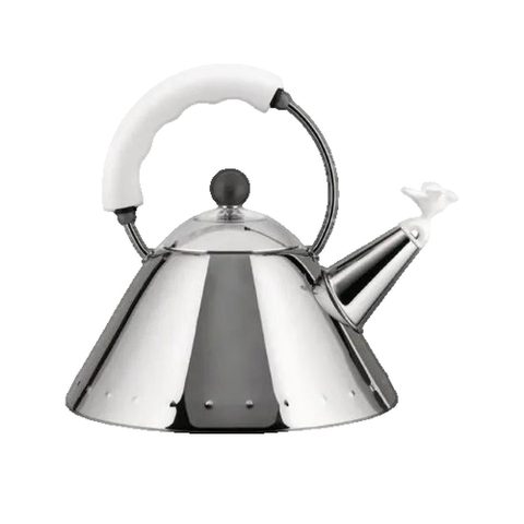 Alessi Bouilloire 9093 En Acier Inoxydable Avec Sifflet Oiseau