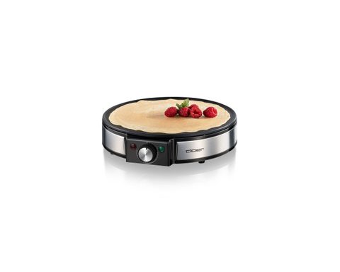 Cloer 6630 Appareil À Crêpes 2 Crèpe(s) Noir, Acier Inoxydable