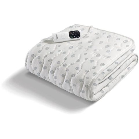 Imetec Surmatelas Chauffant - 1 Place Adapto, 150x80cm - 6 Températures - 100% Coton Chauffage Rapide - Température Constante