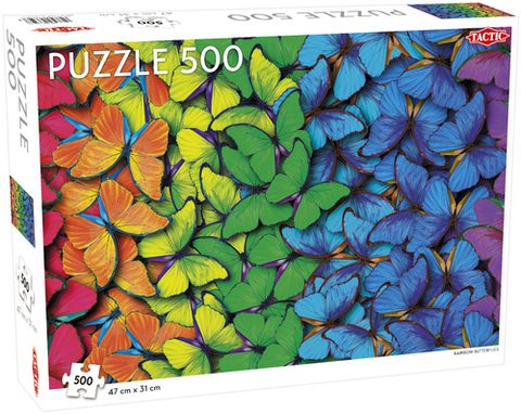 Tactic Puzzle 500 Pcs Rainbow Butterflies