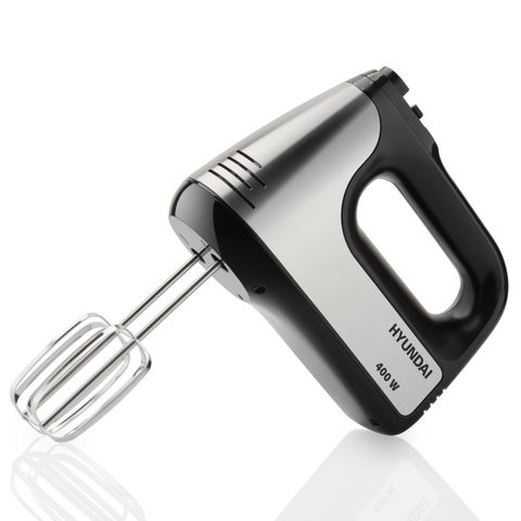 Hyundai Hm 708 Batteur À Main 400 W Noir, Acier Inoxydable