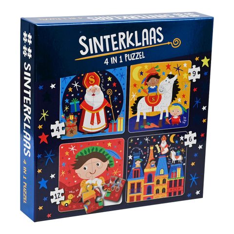 Johntoy Puzzle Père Noël 4 En 1