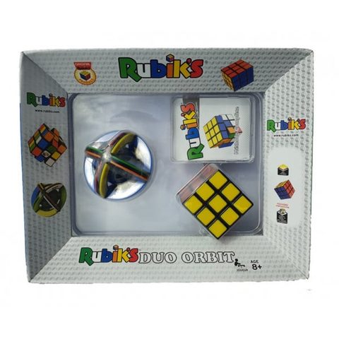 Rubik's C Casse Tete Duo Original: 3x3 Advanced Rotation + Orbit Ball + Methode - Jouet Cube Puzzle Magic - Jeu Societe