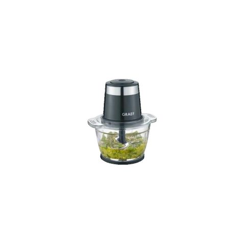 Graef Hachoir CH502EU 500 W noir, récipient verre 1 L
