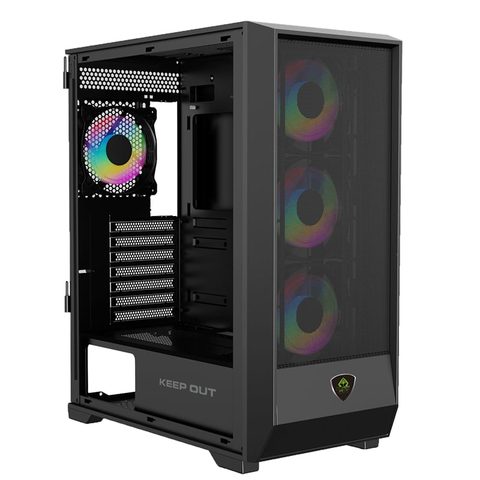 Keep Out XC-501 MESH ATX/Micro-ATX/ITX avec Éclairage ARGB