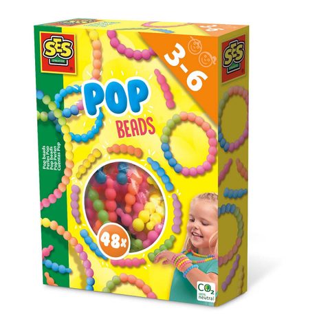 SES Perles Pop Création De Bijoux - Set De Perles Colorées Jouet