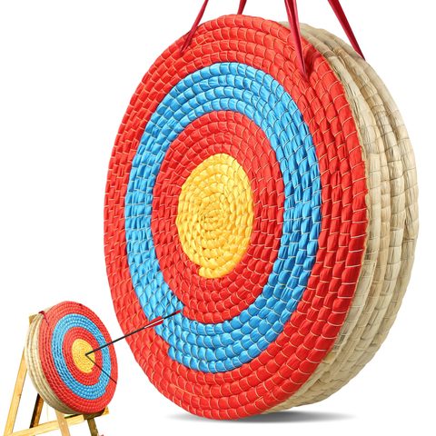 Vevor Cible tir à l'arc 50,8 cm, paille traditionnelle, 5 couches, 10,16 cm épaisseur. Entraînement archerie