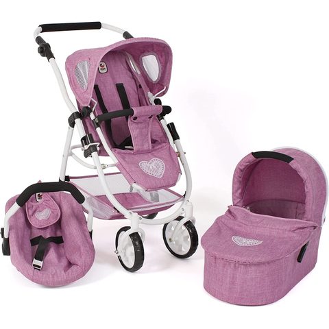 Bayer Chic 2000 Poussette Pour Poupées 3 En 1 Emotion Jean