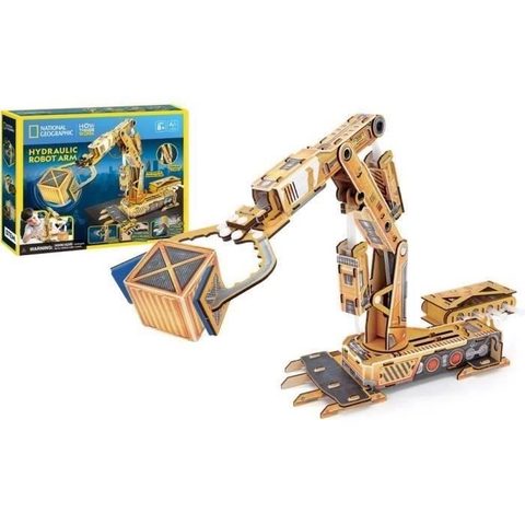 Xplora Bras robot hydraulique à construire - EXPLORA - 540222 - DIY sans colle - 168 pièces - Dès 8 ans