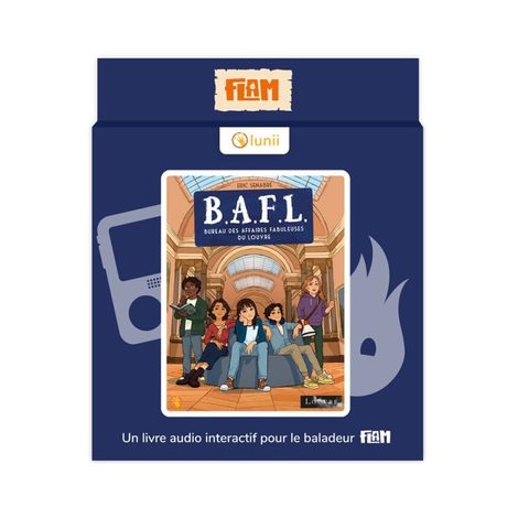 Lunii Livre audio interactif pour le baladeur Flam Le Bureau des Affaires Fabuleuses du Louvre