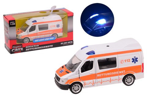 Johntoy Ambulance Supercar avec son et lumière 17 cm