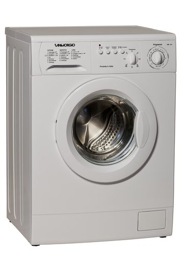 Lave Linge Charge Avant Sangiorgio 7kg Technologie De Convertisseur Blanc 59.5x54x85cm
