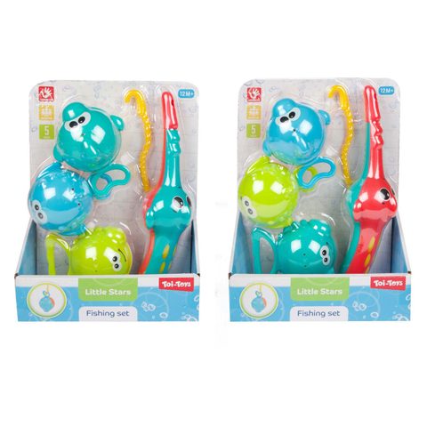 Toi-toys Jouet De Bain Little Stars Avec Canne À Pêche Et 3 Poissons Pour Enfants À Partir De 12 Mois