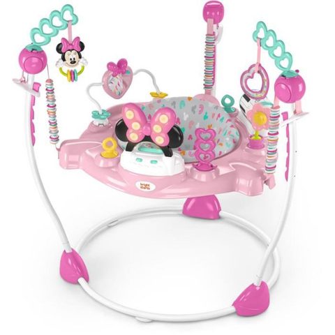 Disney Baby Centre D’activités Bright Starts Minnie En Rose Avec Lumières, Musique Et 10 Jeux